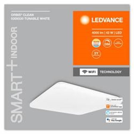 Svietidlo LEDVANCE SMART WIFI ORBIS CLEAN 530 TW 42W/3-6500K DIM IP20