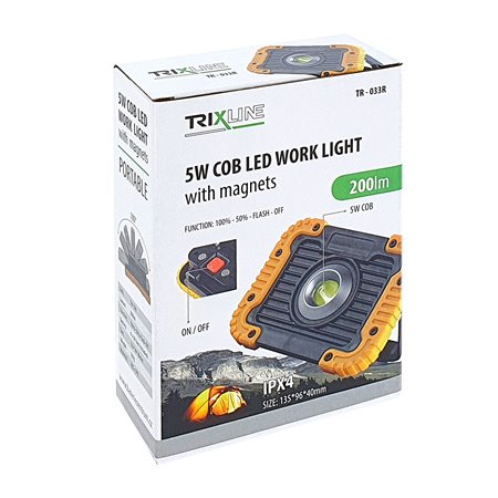 Reflektor LED 5W 6500K TRIXLINE TR-033R 200lm (4xAA)