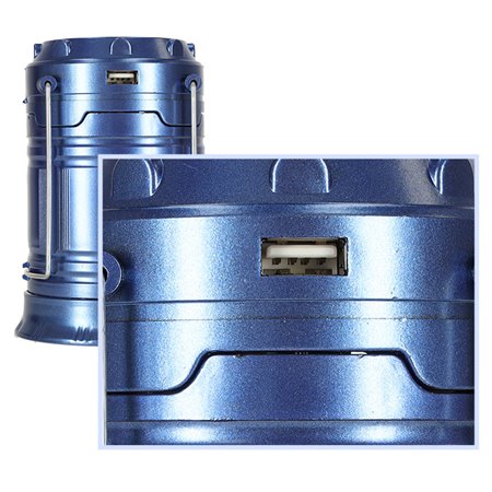 Svietidlo camping ACCU+SOLAR CAMPING LANTERN SH-5800T 1W+6LED