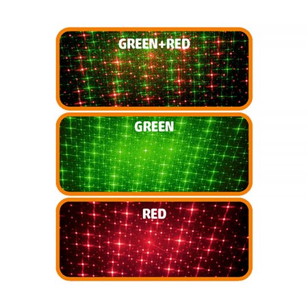 Projektor laserový HOME DLIP9 9 programov zeleno-červené svetlo IP44