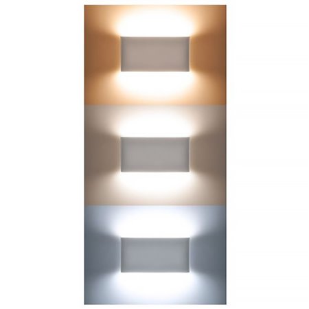 Svietidlo SOLIGHT WO800-W Modena nástenné vonkajšie 12W/CCT biele