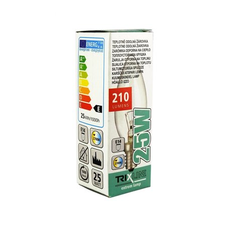 Žiarovka E14 25W sviečka TRIXLINE pre priemysel