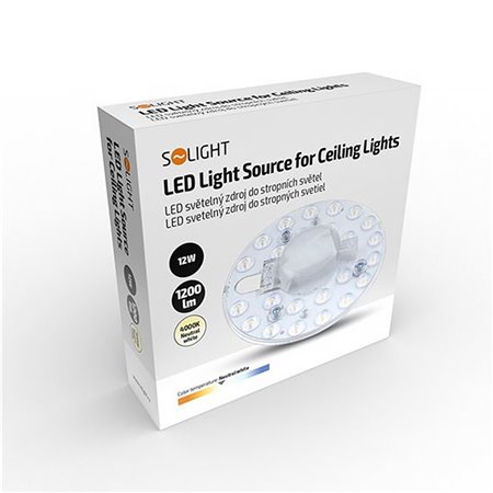 Náhradný LED modul do svietidla SOLIGHT WZ6101 12W 4000K 130mm 1200lm