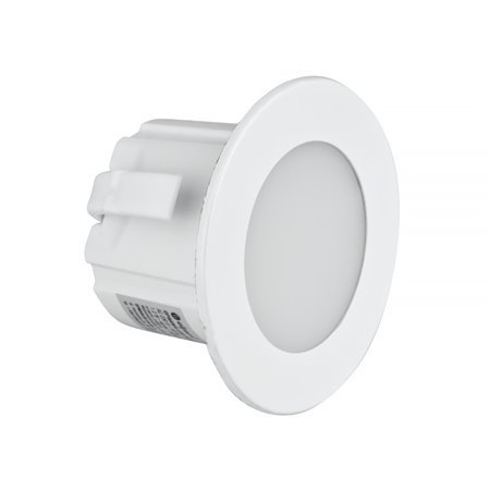 Svietidlo pozičné LED DPM YCB178W 1,2W/4000K biele 230V okrúhle