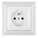 Jednozásuvka GPT-16Op biela