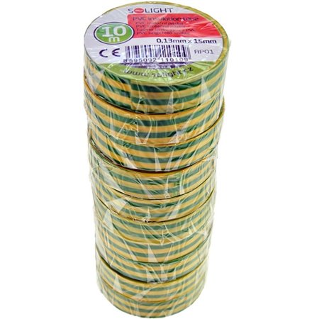 Páska izolačná PVC 15mmx10m žlto/zelená AP01ZZ