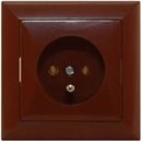 Jednozásuvka GPT-16Op hnedá