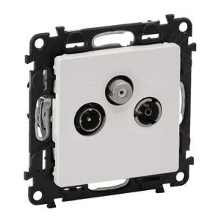 Zásuvka VALENA LIFE TV+R+SAT priebežná biela 753165