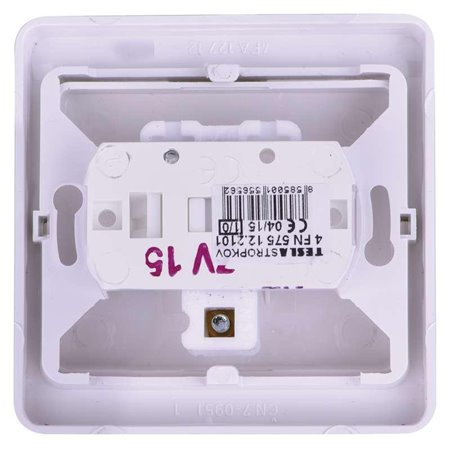 Vypínač TESLA zvončekový č.1/0 biely 4FN57512.2101