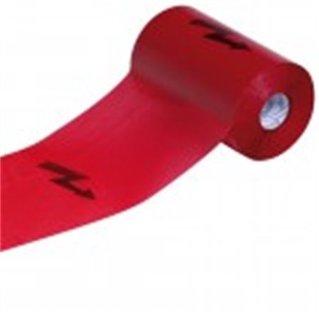 Fólia výstražná 300mmx100m červená BLESK