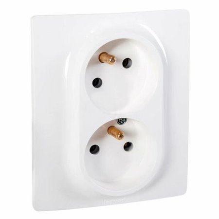 Dvojzásuvka NILOE biela 764533