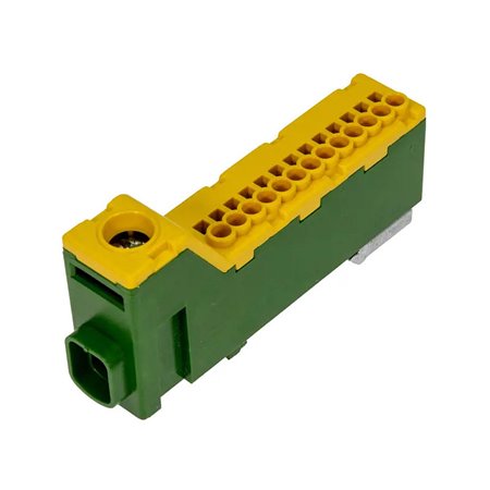 Svorkovnica bezskrutková LZB14 zeleno-žltá (1x2,5-25mm2, 13x1,5-2,5mm2)