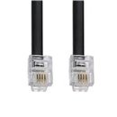 Kábel telefónny RJ11-RJ11 2m čierny SST0102E