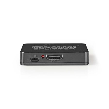 Rozbočovač HDMI IN 1xHDMI-2xHDMI NEDIS VSPL34002BK
