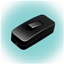 Vypínač medzišnúrový 230V/4A NV1K/BK čierny