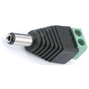Konektor DC 2,1mm samec na skrutky