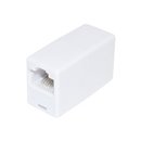 Spojka zásuvka RJ45-RJ45 zásuvka TT1-1 biela