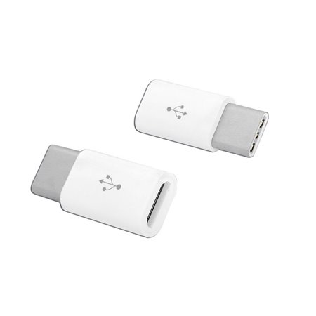 Redukcia zásuvka micro USBB-USBC biela