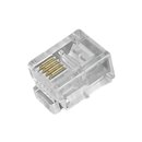 Konektor telefónny 6P/4C RJ11