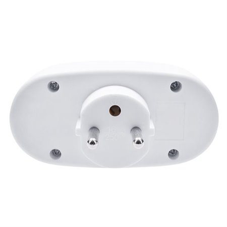 Zásuvka priebežná s vypínačom SOLIGHT P107 dvojitá