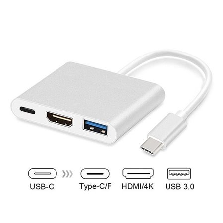 USB HUB kábel OTG zásuvka HDMI+USB3.0+USBC-USBC MCTV-840