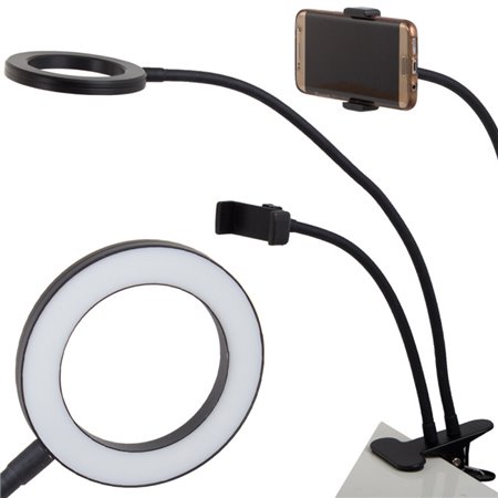 Selfie lampa so štipcom a ovládaním jasu NO.2089