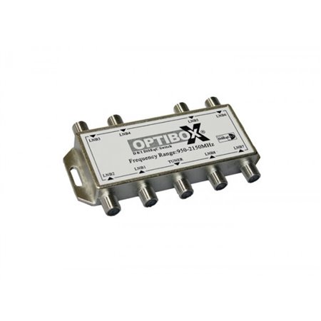 Prepínač DISEQC switch D8/1 Optibox (950-2150MHz)