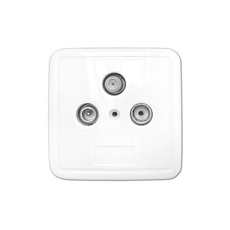 Zásuvka účastnícka TV+R+SAT XA05 koncová na povrch 2db