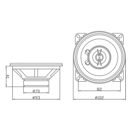 Reproduktor 2-pásmový pár BLOW R-100 100mm