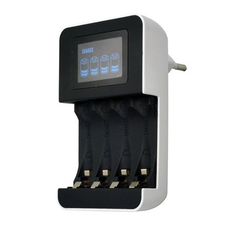Nabíjačka batérií s LCD displejom SOLIGHT DN25 1-4 AA/AAA
