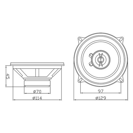 Reproduktor 2-pásmový pár BLOW R-130 130mm