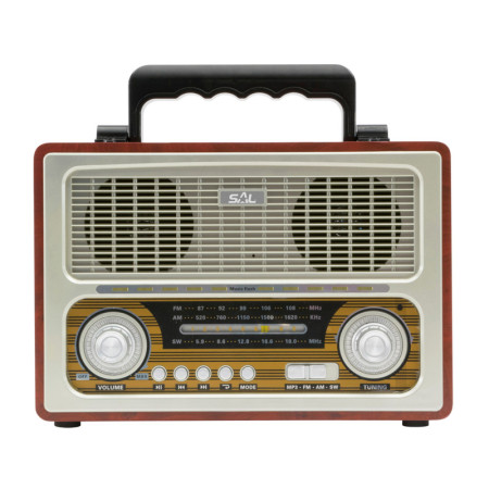 Rádio prenosné SAL RRT3B retro