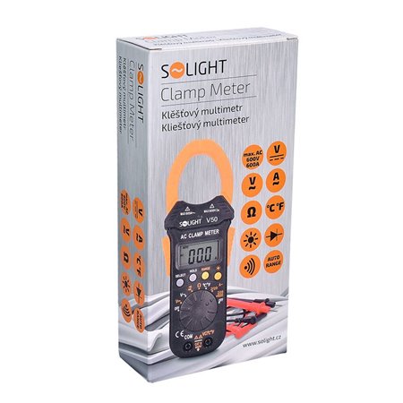 Multimeter kliešťový SOLIGHT V50