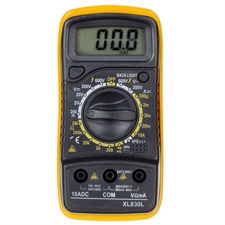 Multimeter digitálny XL830L YELLOW (MAS830)