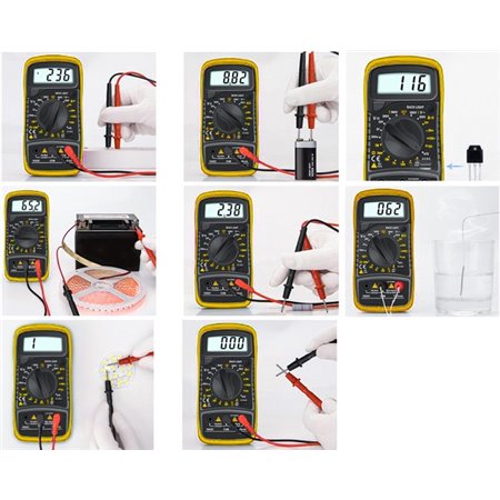 Multimeter digitálny XL830L YELLOW (MAS830)