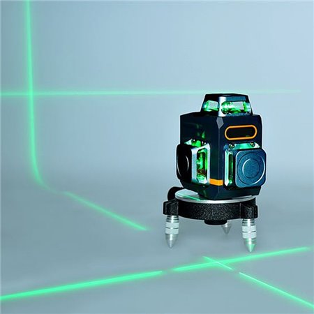 Vodováha laserová zelený laser 12 línií 360° SOLIGHT LLM360