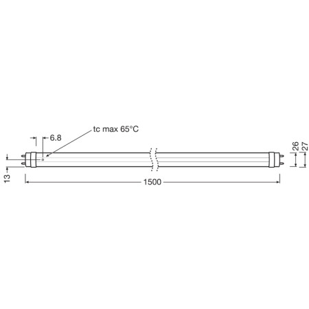 Žiarivka LEDVANCE LED trubica 150cm 23W/840 T8 EXTERNAL PMC