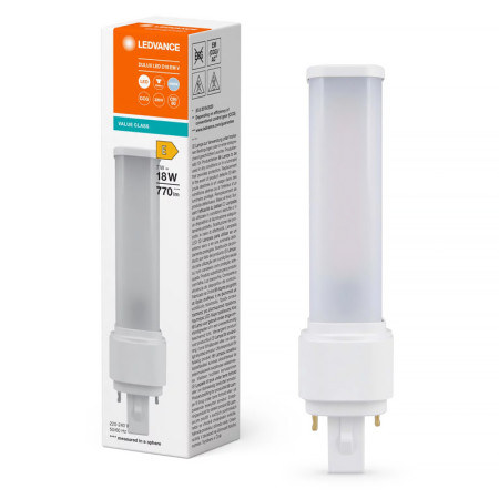 Žiarovka LEDVANCE LED DULUX D 18LED 7W/840 G24D-1 (EM a AC MAINS)