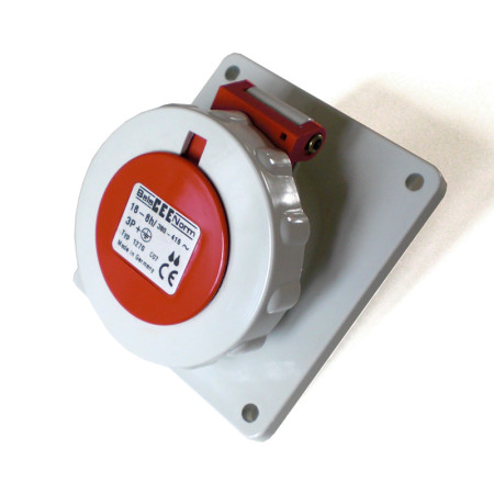 Zásuvka panelová 16A 4K 380V