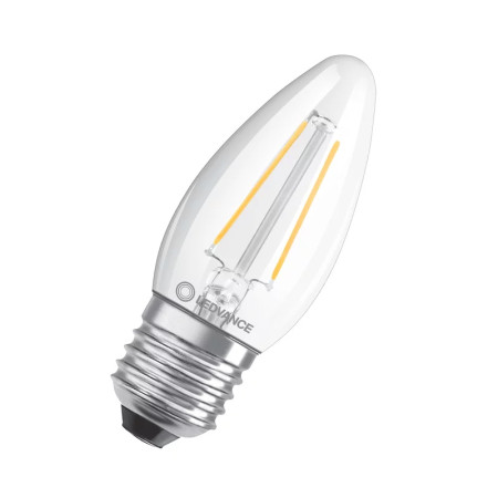 Žiarovka LEDVANCE LED CLB40D E27 4,8W/827 sviečka FILAMENT DIM PMC