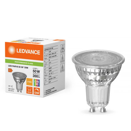 Žiarovka LEDVANCE LED PAR165036D GU10 4,5W/927 36° DIM PMC