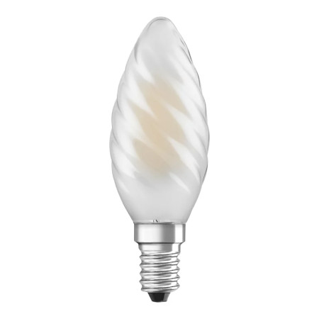 Žiarovka OSRAM LED SCLBW40D E14 3,4W/927 sviečka FILAMENT FR matná točená