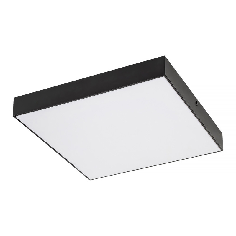 Stropnica LED 300x300mm 24w 28-6000K CCT IP44 matná čierna 2500lm RABALUX 7900 TARTU