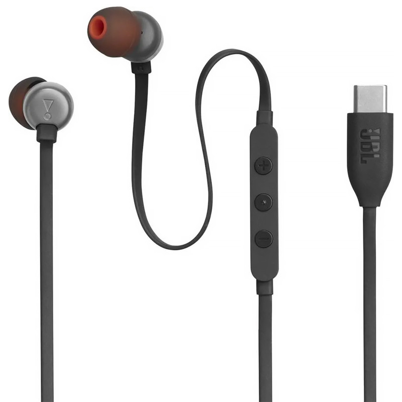 Minislúchadlá do uši špuntové JBL TUNE 310C USB-C BLACK