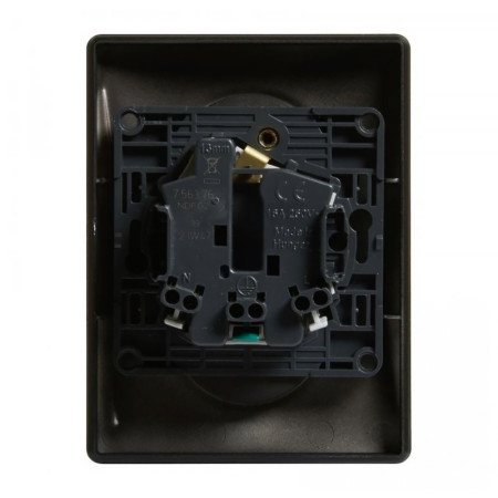 Dvojzásuvka VALENA LIFE čierna 756376 šikmá