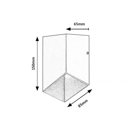Svietidlo vonkajšie nástenné LED 5w 3000K IP54 antracit 160lm RABALUX 77049 TILBURG