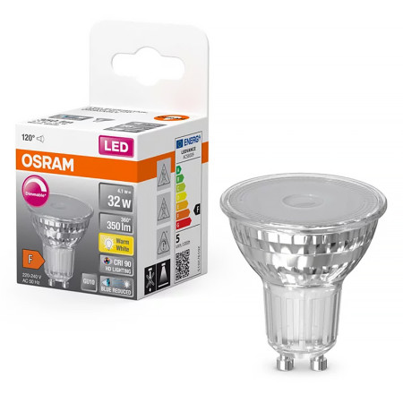 Žiarovka OSRAM LED SPAR16D50120 GU10 4,1W/927 120° DIM