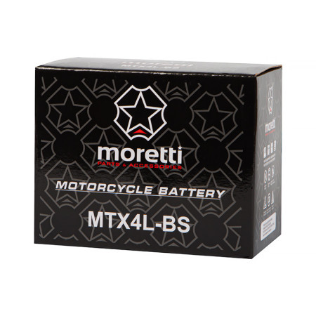 Akumulátor gelový 12V/4Ah RT1240 (113x85x70mm) motocyklový MORETTI MTX4L-BS