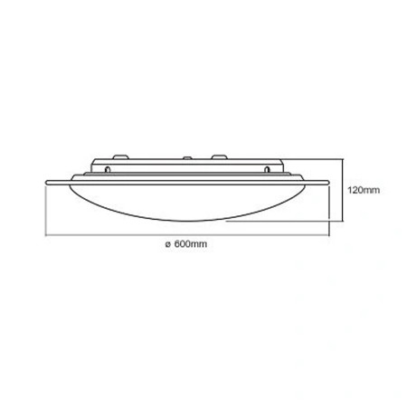 Svietidlo LEDVANCE ORBIS SPARKLE 560mm 32W REMOTE-CCT 28-6000K 4640lm