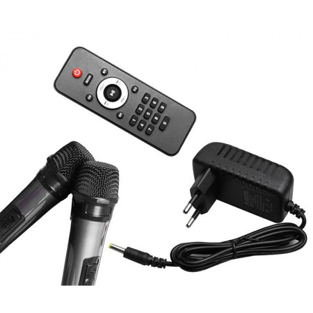 Reproduktor prenosný multimediálny LTC LXPA8810 +2 mikrofóny karaoke